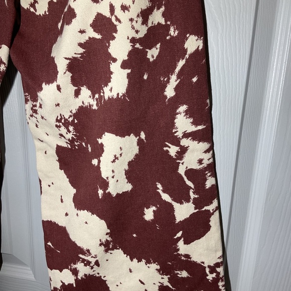 BDG Cow Print High Rise and Wide Leg Pants Size 26 - Picture 6 of 11